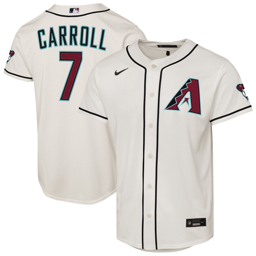 Arizona Diamondbacks Corbin Carroll Youth Home Stadium Jersey | Cream