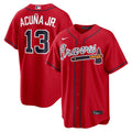 Atlanta Braves Ronald Acuña Jr. Alternate 2 Replica Jersey | Red
