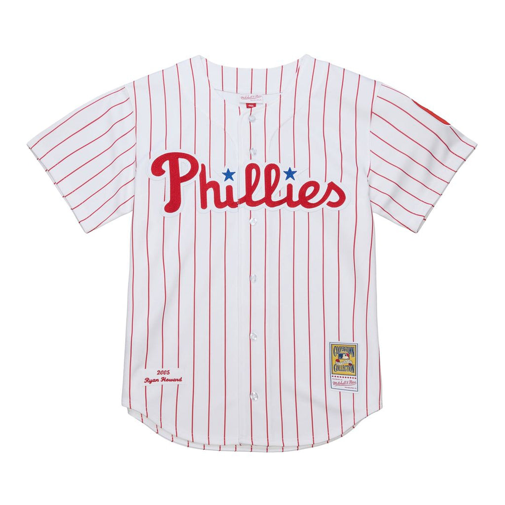 Philadelphia Phillies Ryan Howard Cooperstown Authentic Jersey | White