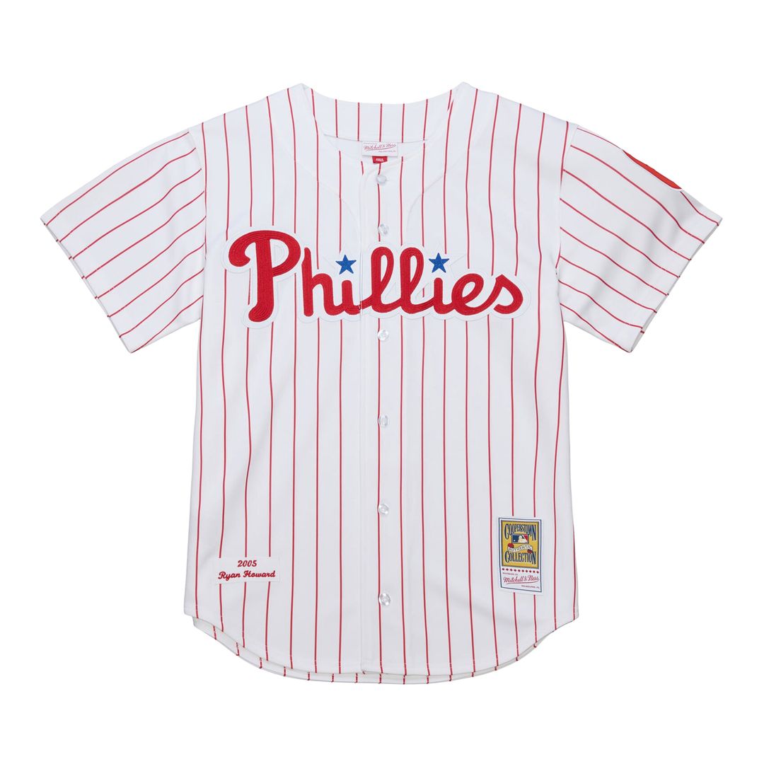 Philadelphia Phillies Ryan Howard Cooperstown Authentic Jersey | White