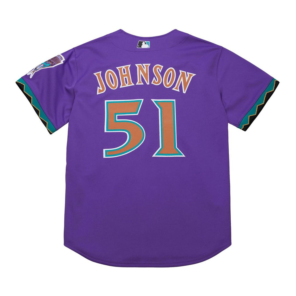 Arizona Diamondbacks Randy Johnson 2000 Throwback Authentic Jersey | Purple