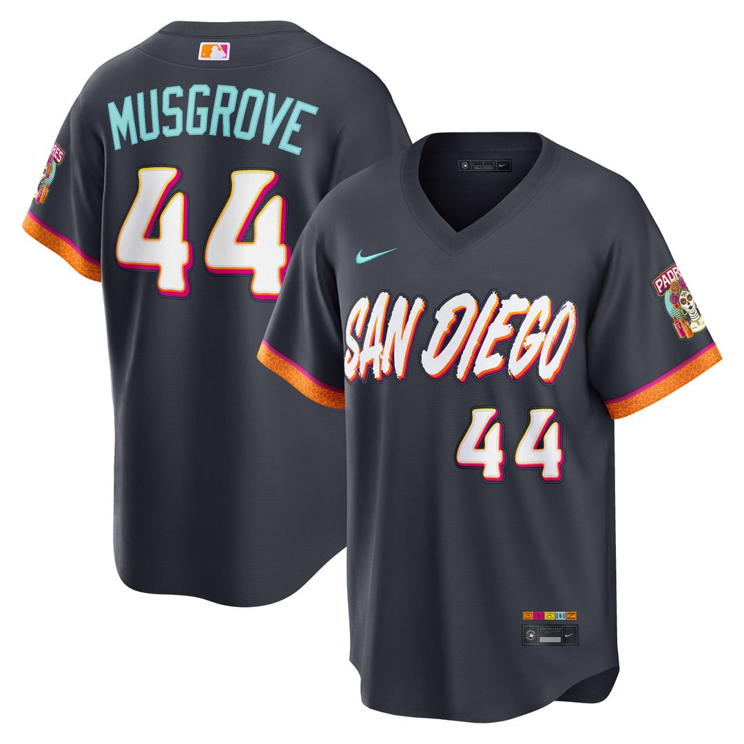 San Diego Padres Joe Musgrove 2026 City Connect Stadium Jersey | Obsidian
