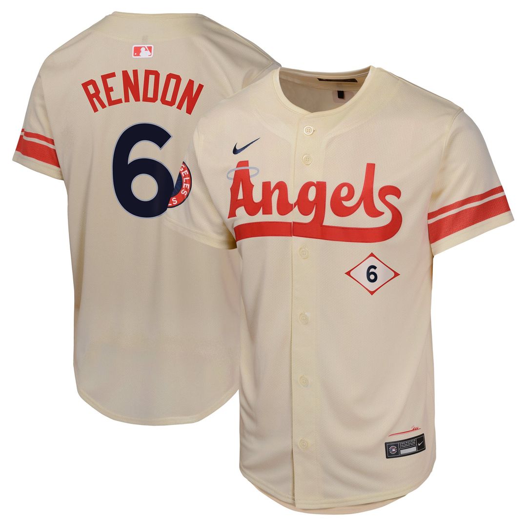 Los Angeles Angels Anthony Rendon Youth City Connect Limited Jersey | Cream