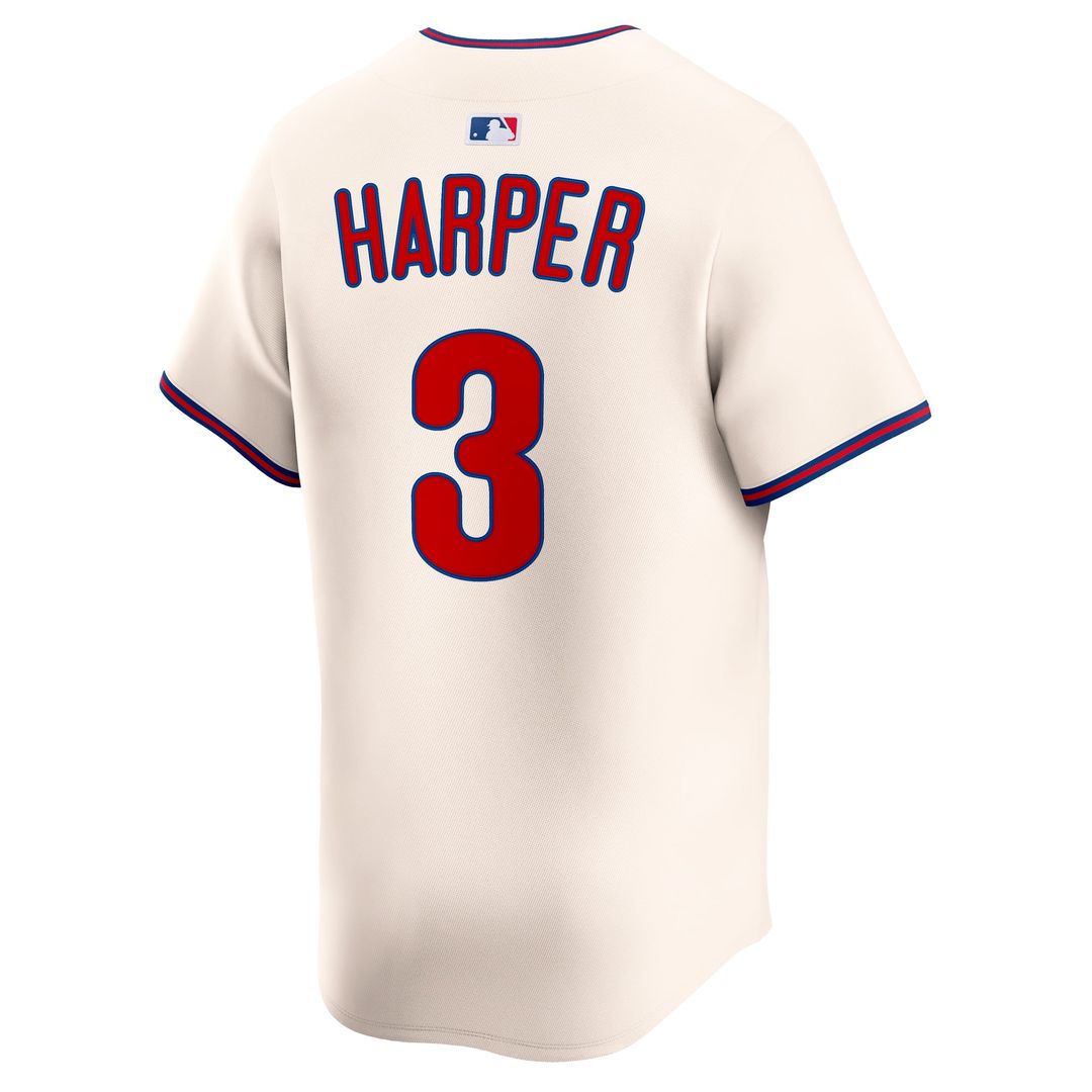Philadelphia Phillies Bryce Harper Alternate Limited Jersey | Cream