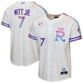 Kansas City Royals Bobby Witt Jr. Youth 2026 City Connect Stadium Jersey | White