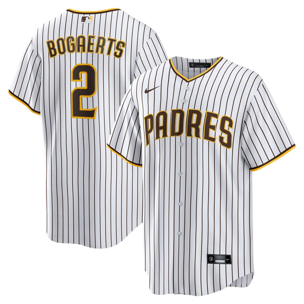 San Diego Padres Xander Bogaerts Home Official Replica Jersey | White/Brown