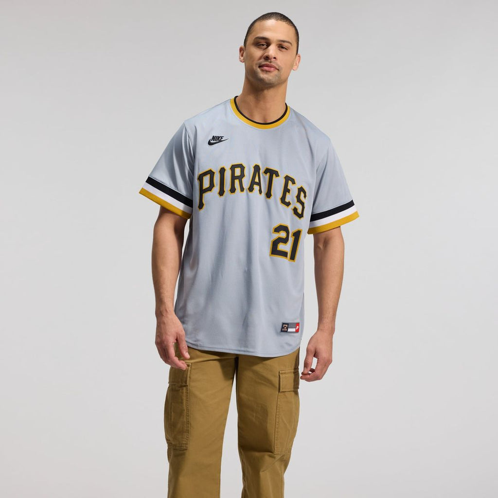 Pittsburgh Pirates Roberto Clemente Throwback Cooperstown Limited Jersey | Gray