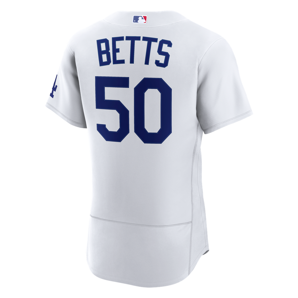 Los Angeles Dodgers Mookie Betts Home Authentic Jersey | White