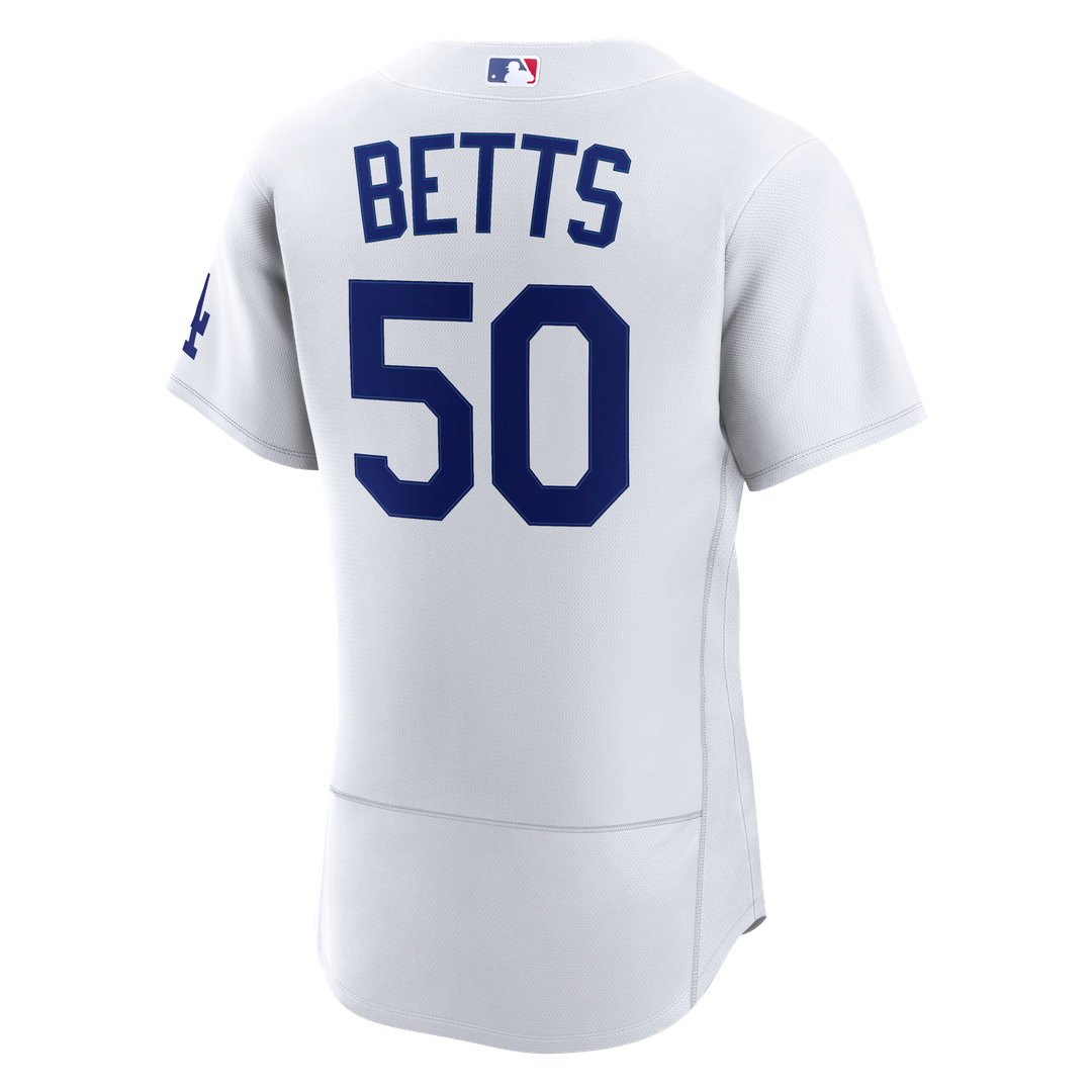 Los Angeles Dodgers Mookie Betts Home Authentic Jersey | White