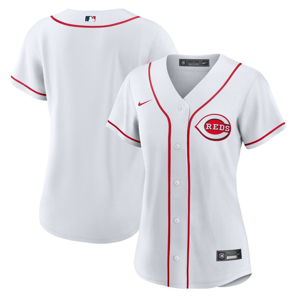 Cincinnati Reds Women's Home Replica Team Jersey | White