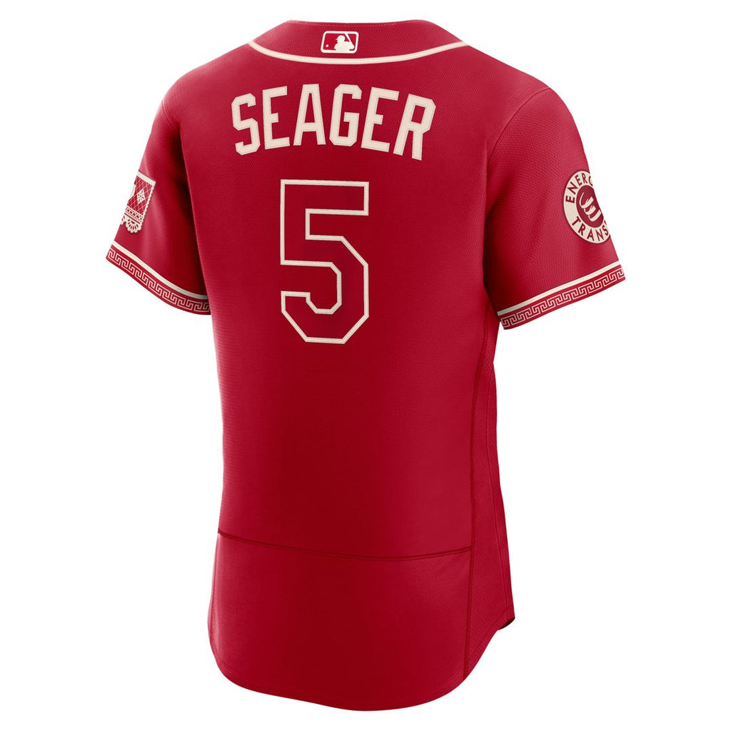 Texas Rangers Corey Seager 2026 City Connect Authentic Sponsor Patch Jersey | Red