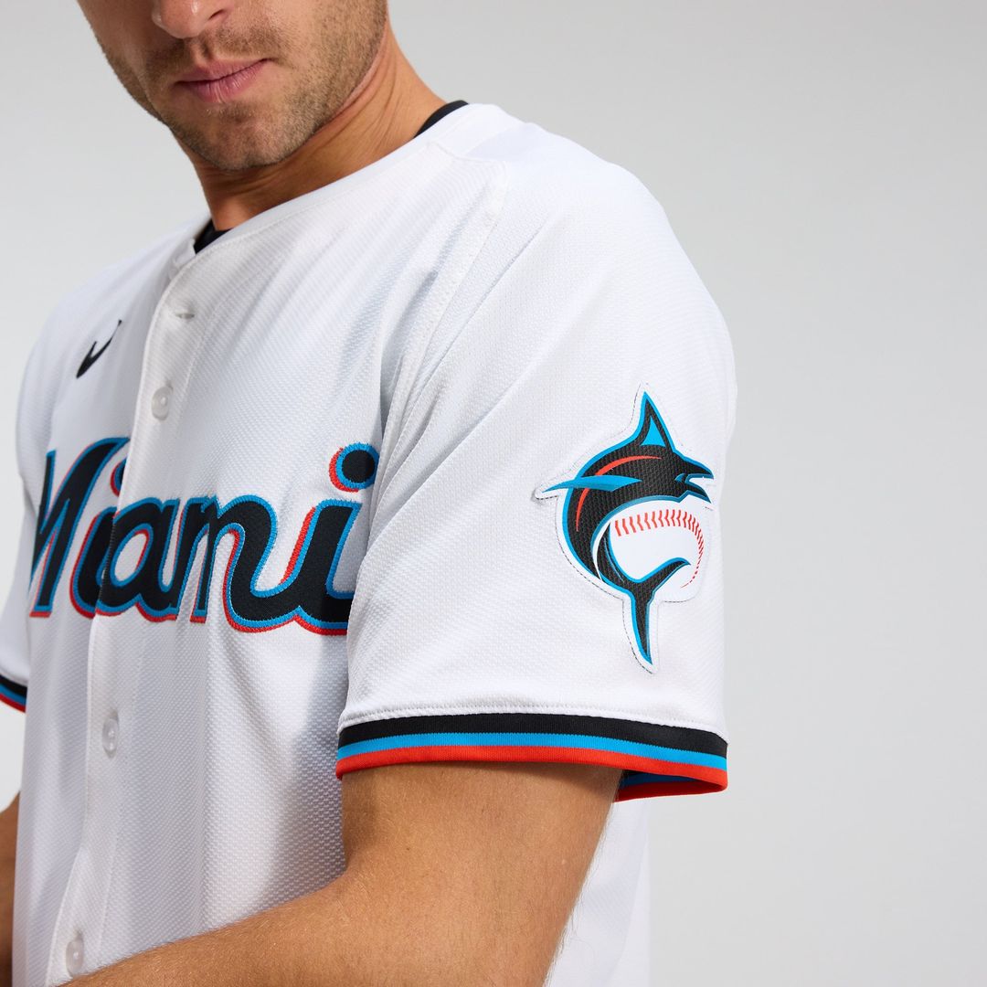 Miami Marlins Home Elite Jersey | White