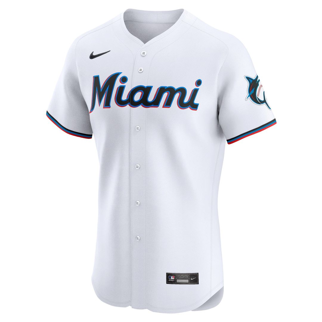 Miami Marlins Eury Perez Home Elite Jersey | White