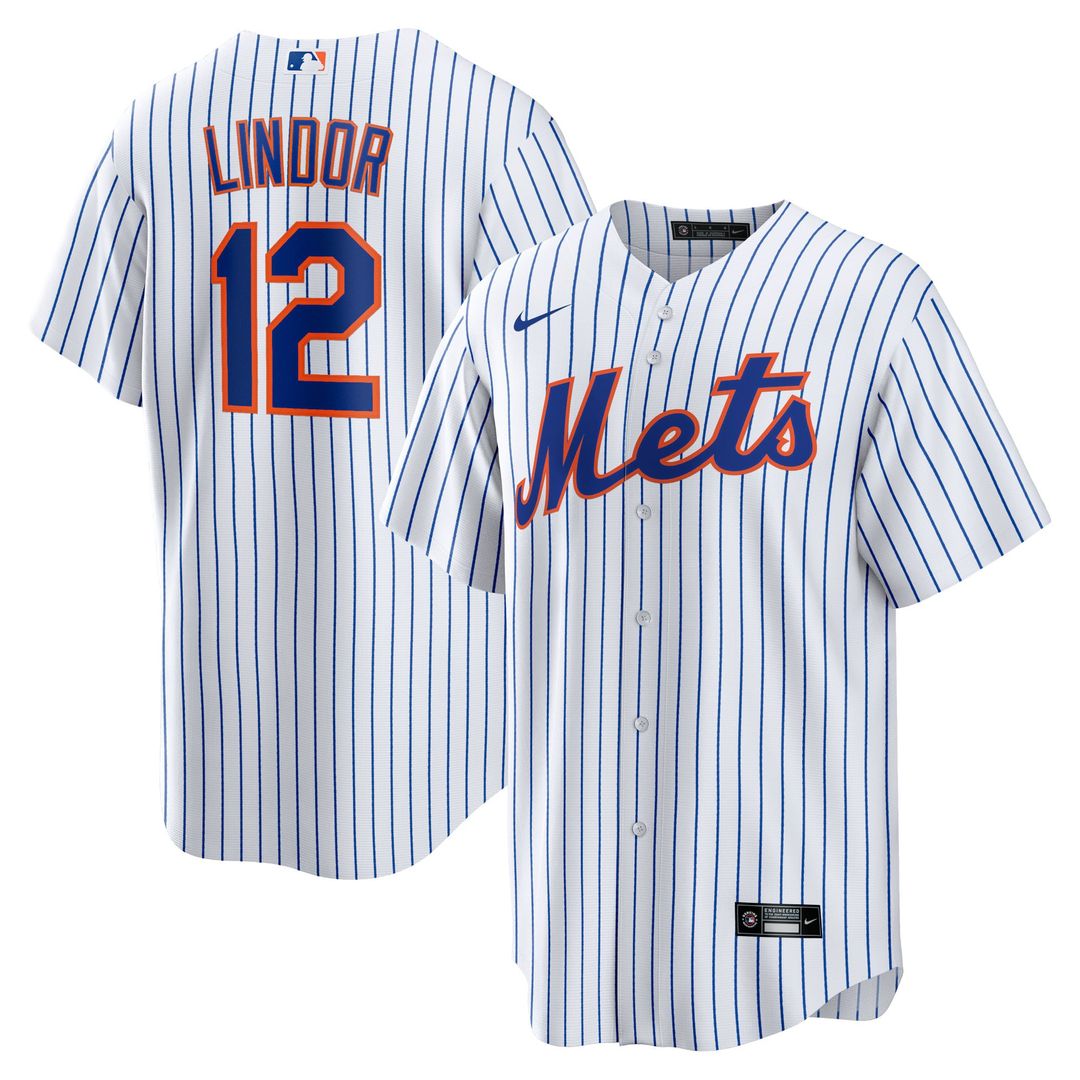 New York Mets Francisco Lindor Home Replica Jersey | White