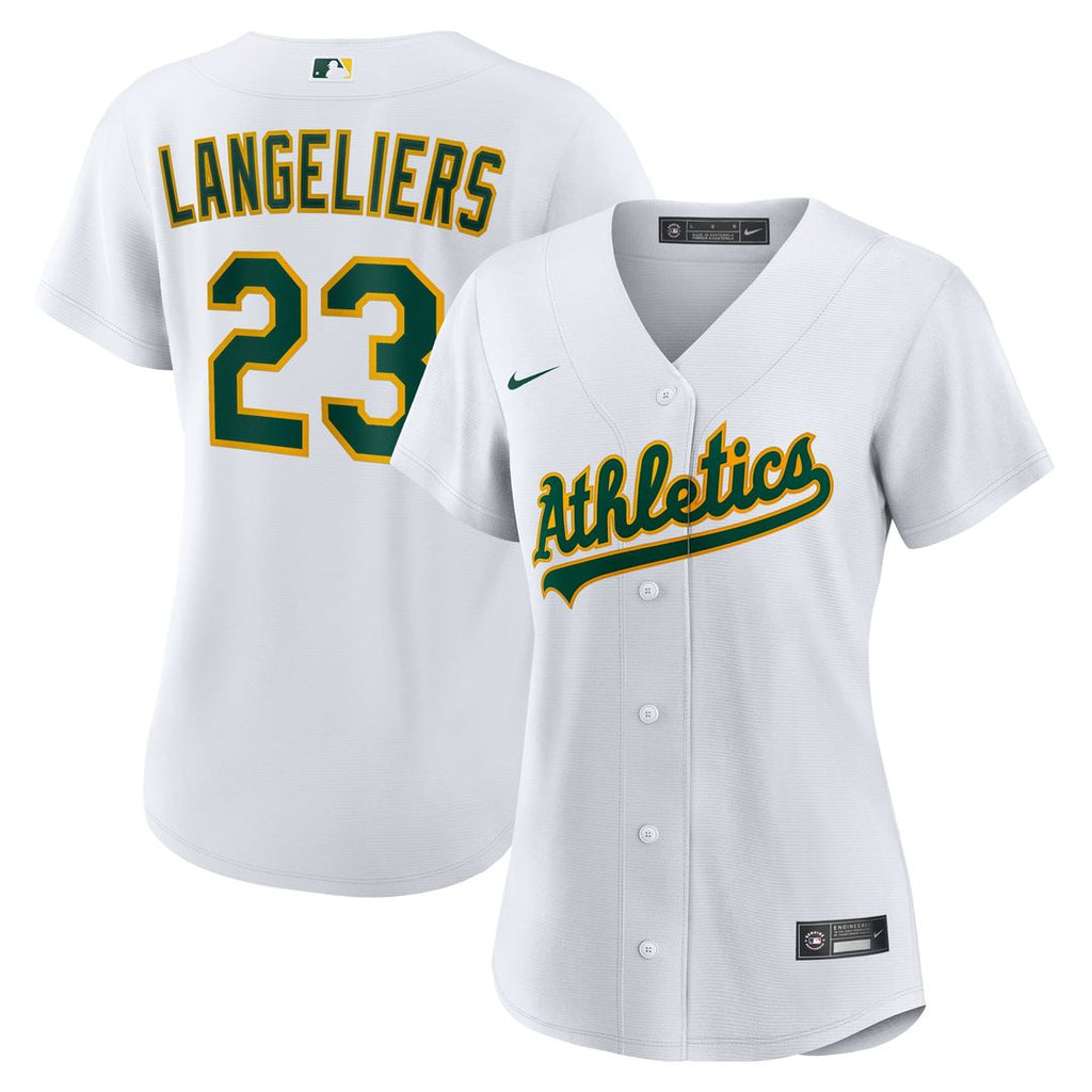 Athletics Shea Langeliers Women's Home Replica Jersey | White