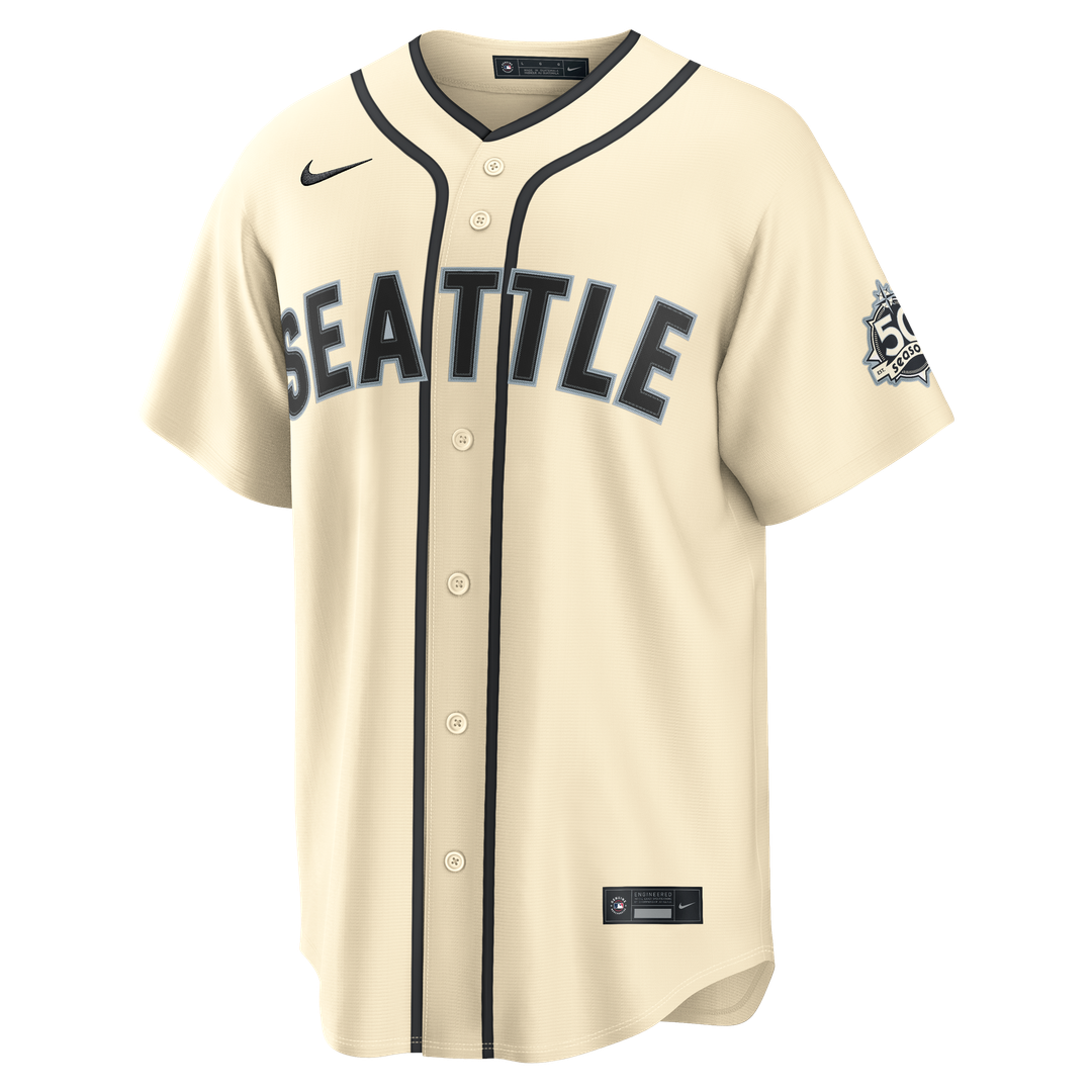 Seattle Mariners Cal Raleigh Alternate Stadium Jersey | Cream