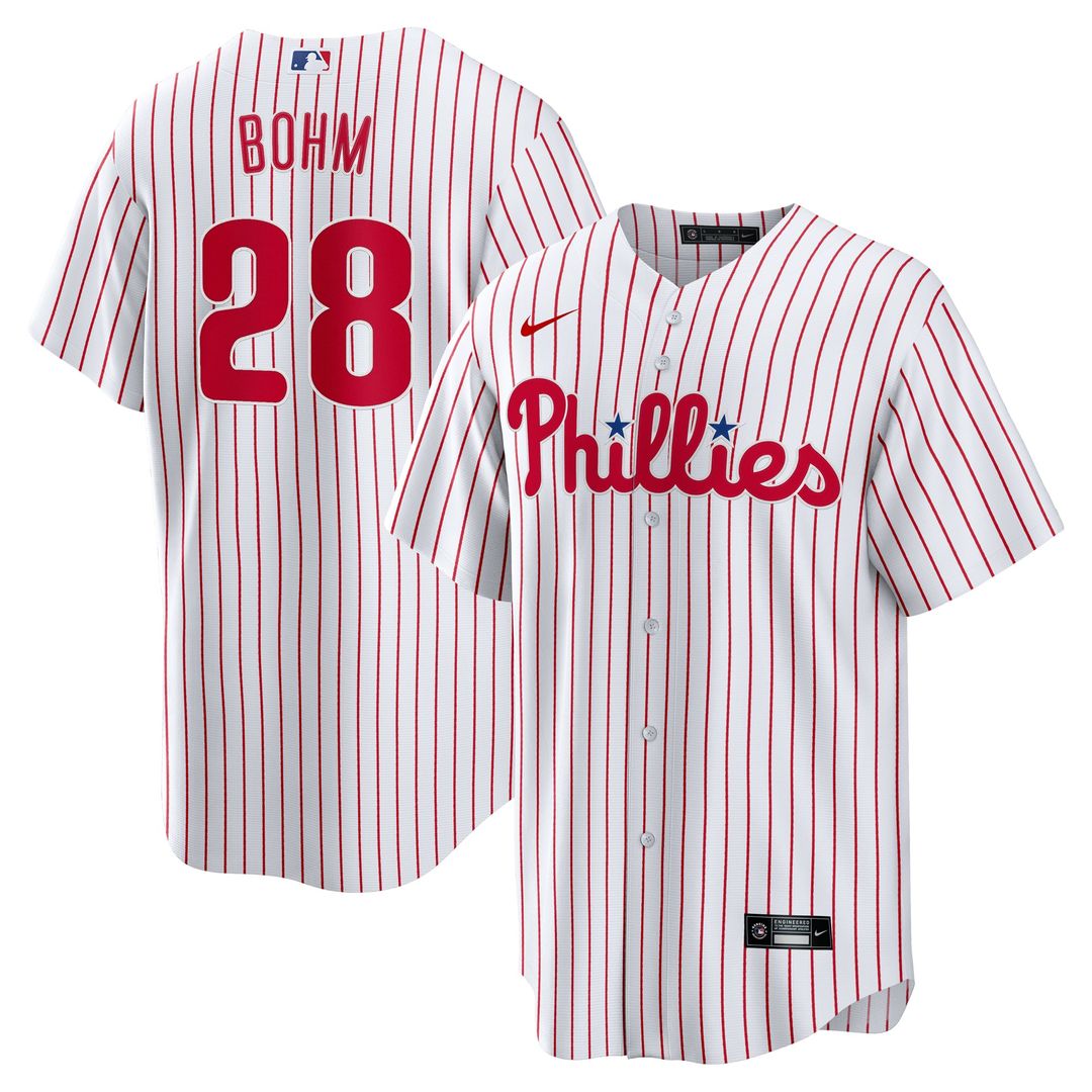 Philadelphia Phillies Alec Bohm Home Replica Jersey | White