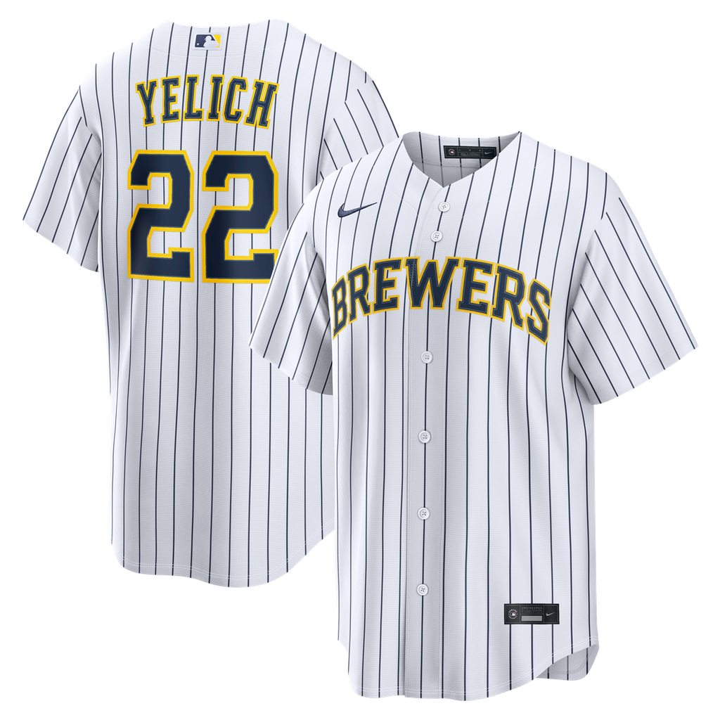 Milwaukee Brewers Christian Yelich Alternate Replica Jersey | White