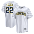 Milwaukee Brewers Christian Yelich Alternate Replica Jersey | White