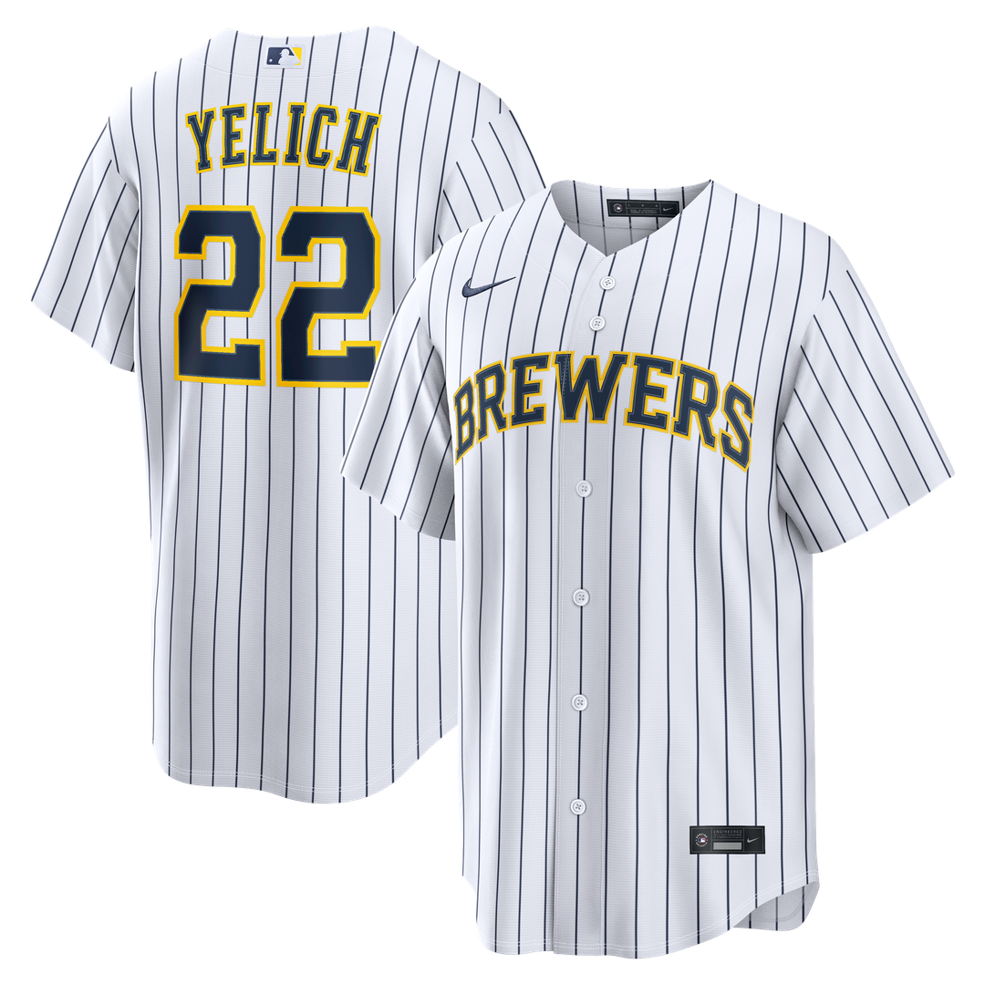 Milwaukee Brewers Christian Yelich Alternate Replica Jersey | White