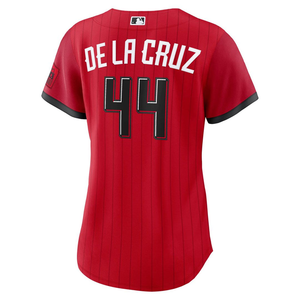 Cincinnati Reds Elly De La Cruz Women's 2026 City Connect Stadium Jersey | Red
