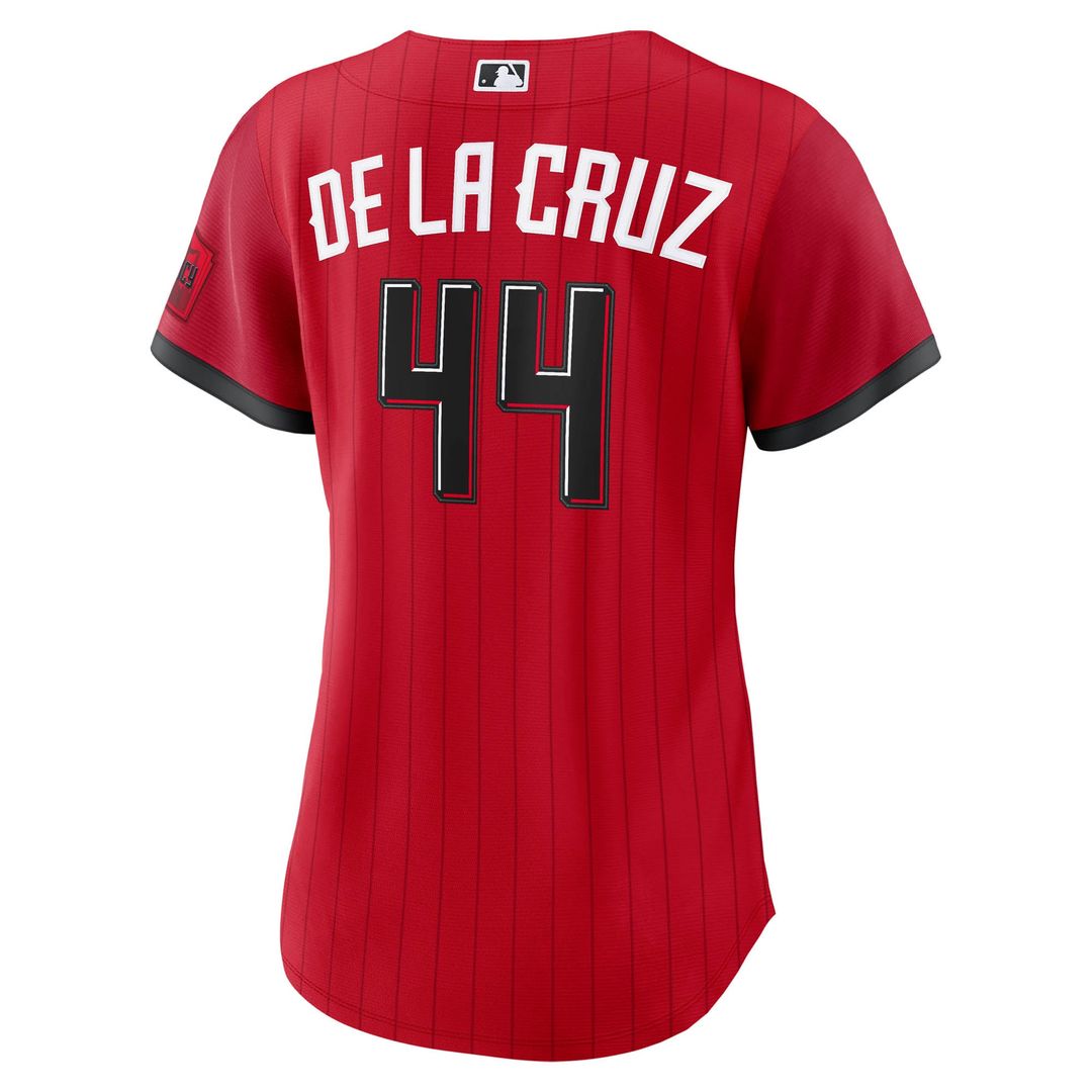 Cincinnati Reds Elly De La Cruz Women's 2026 City Connect Stadium Jersey | Red