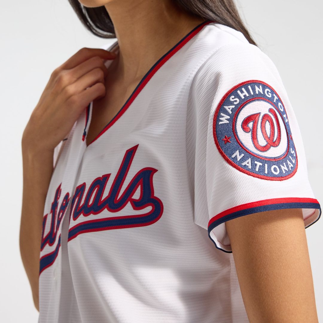 Washington Nationals CJ Abrams Women's Home Replica Jersey | White