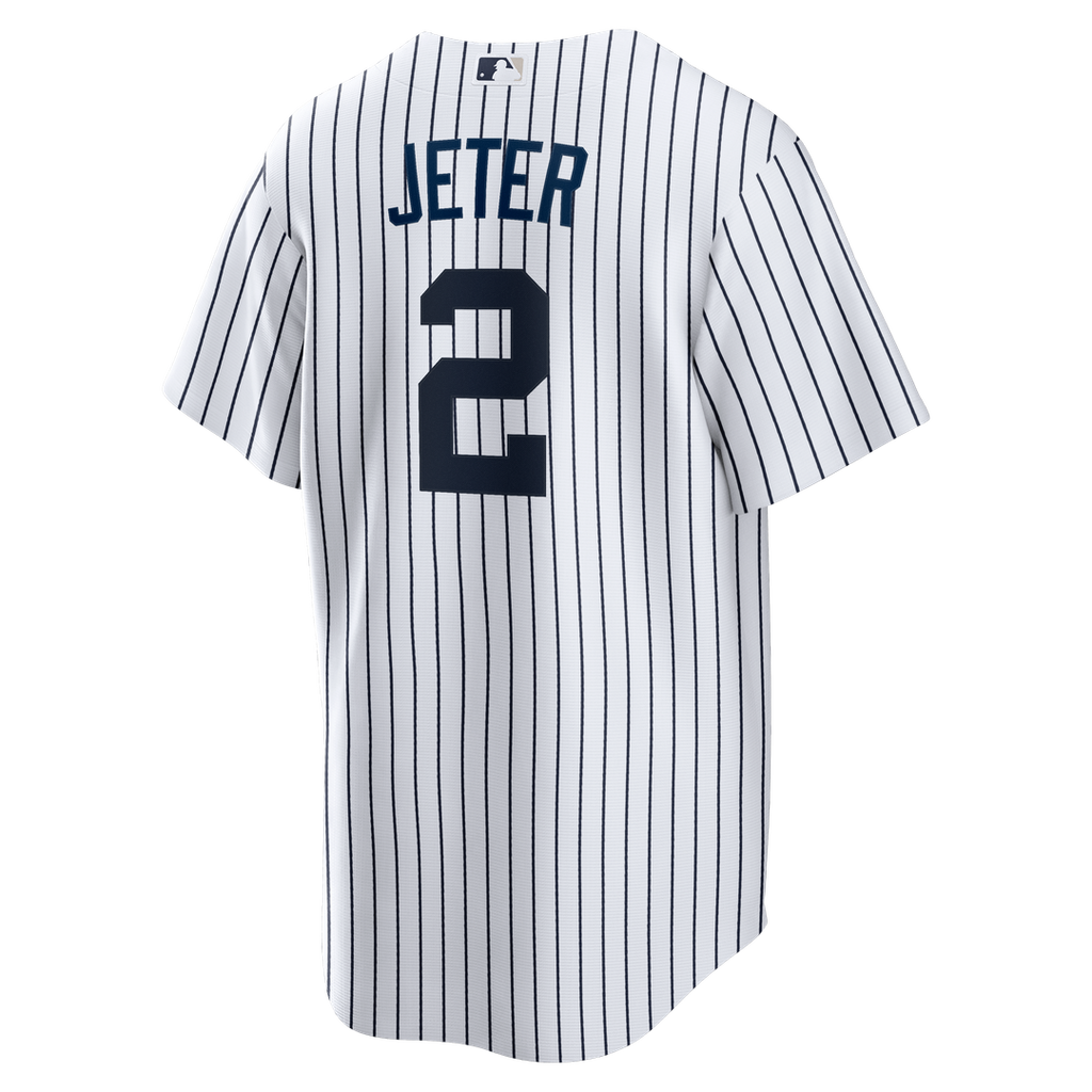 New York Yankees Derek Jeter Home Retired Replica Jersey | White