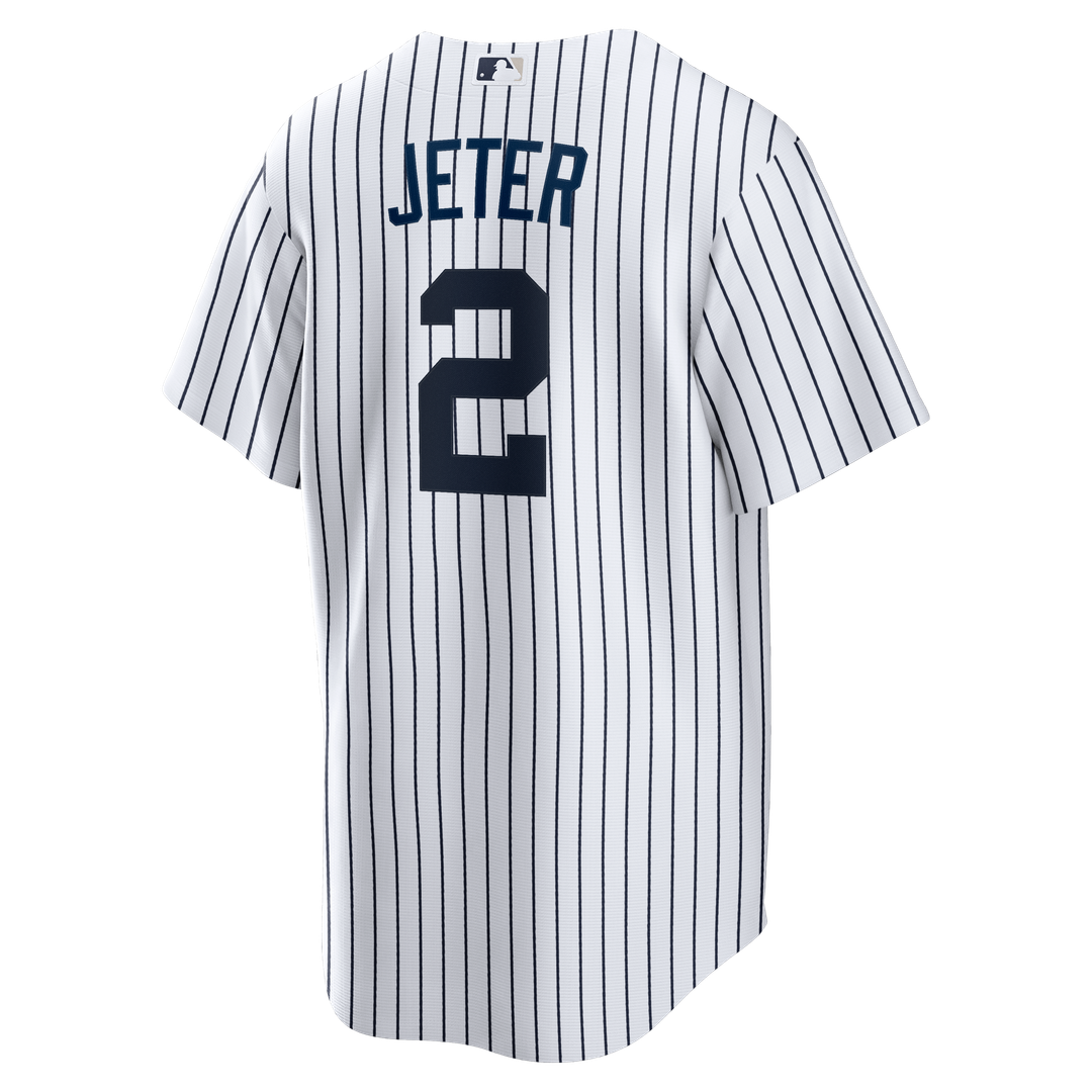 New York Yankees Derek Jeter Home Retired Replica Jersey | White