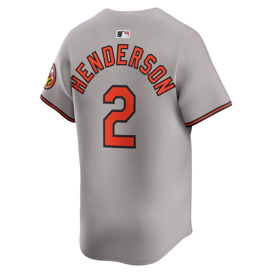 Baltimore Orioles Gunnar Henderson Road Limited Jersey | Gray