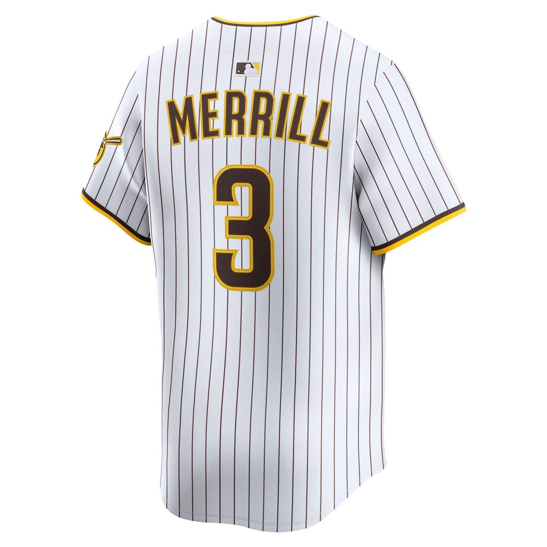 San Diego Padres Jackson Merrill Home Limited Jersey | White