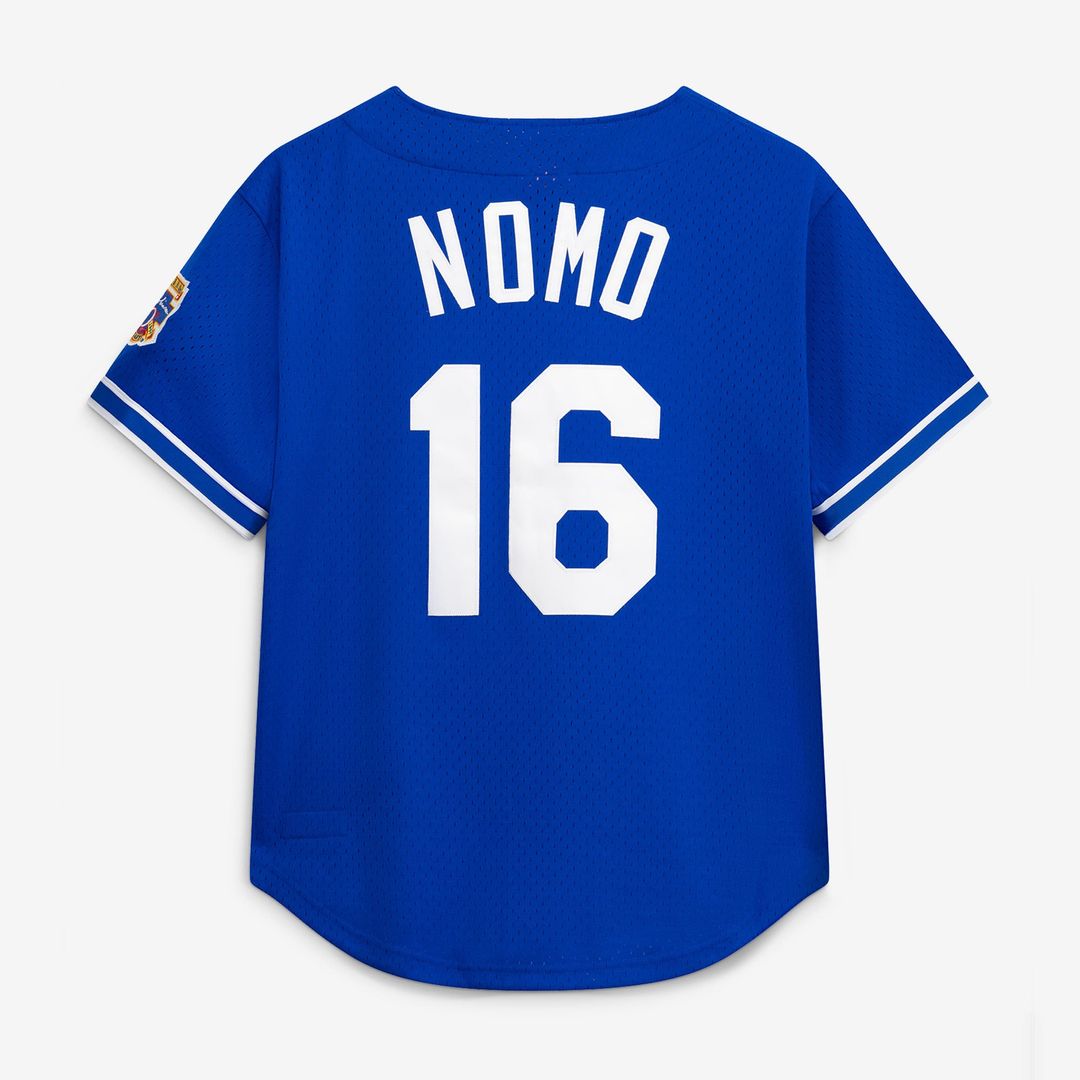 Los Angeles Dodgers Hideo Nomo Big & Tall Cooperstown Mesh Batting Practice Jersey | Royal