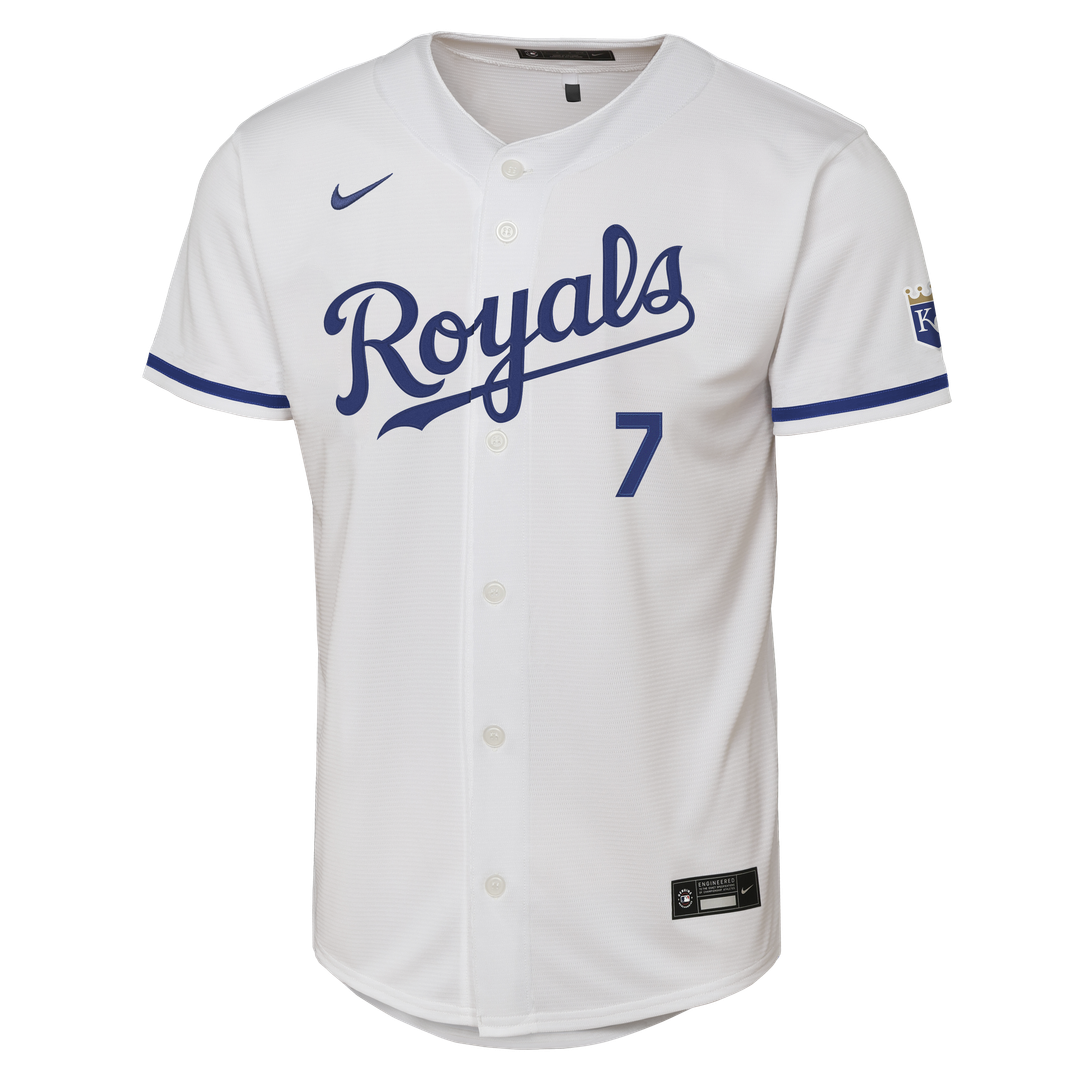 Kansas City Royals Bobby Witt Jr. Youth Home Stadium Jersey | White