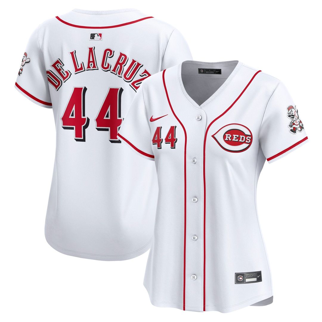 Cincinnati Reds Elly De La Cruz Women's Home Limited Jersey | White