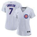 Chicago Cubs Dansby Swanson Women's Home Replica Jersey | White/Royal