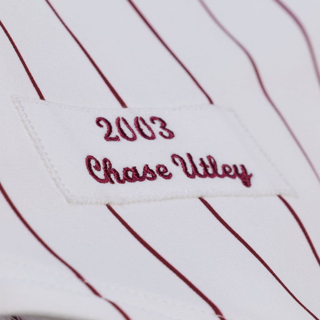 Philadelphia Phillies Chase Utley 2003 Cooperstown Authentic Jersey | White