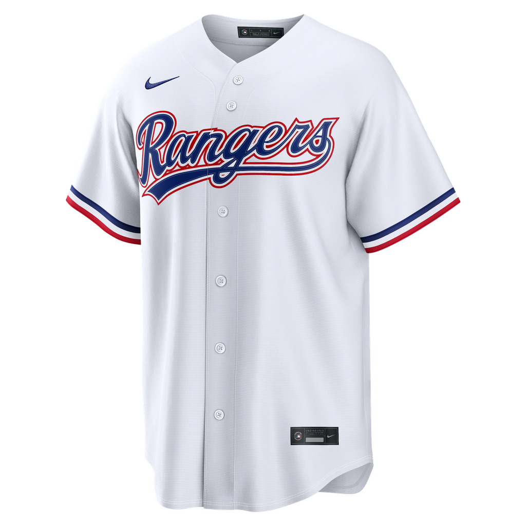 Texas Rangers Wyatt Langford Home Replica Jersey | White