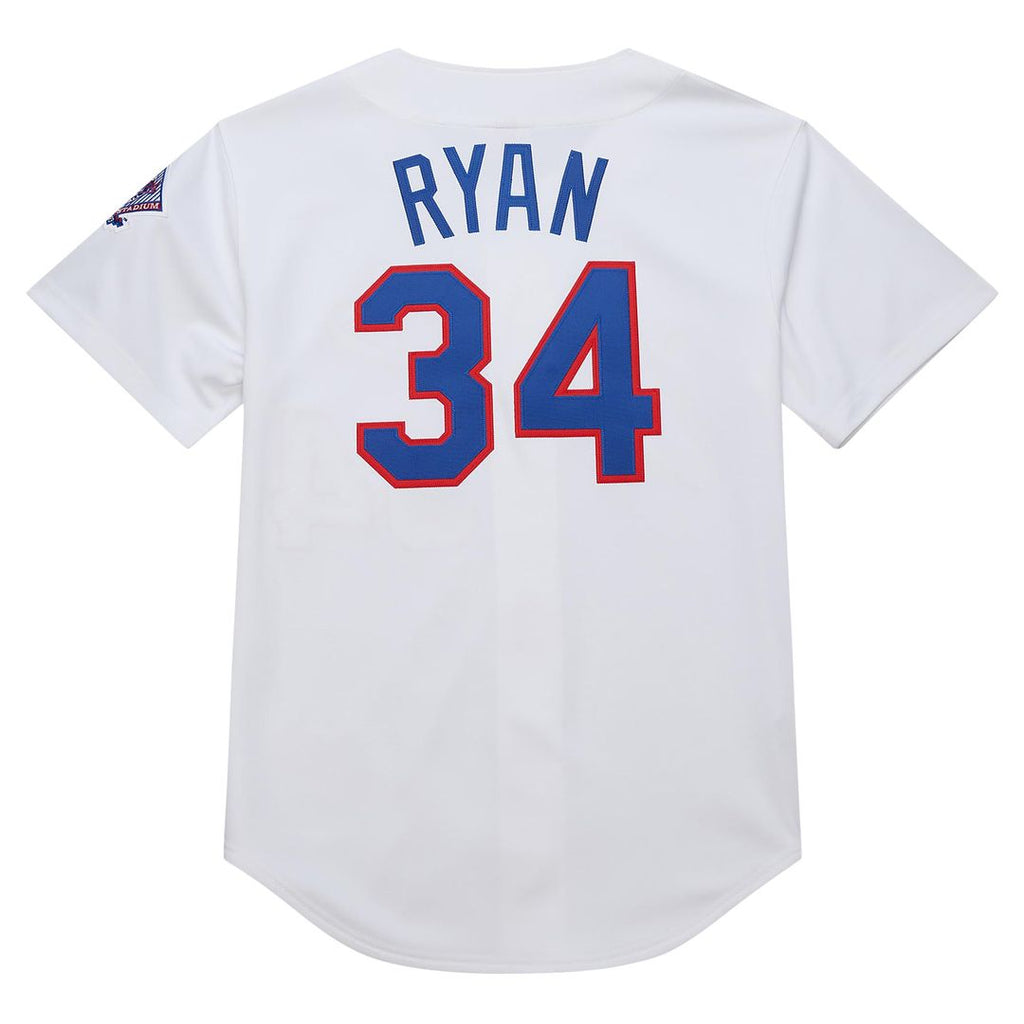 Texas Rangers Nolan Ryan 1993 Cooperstown Authentic Jersey | White