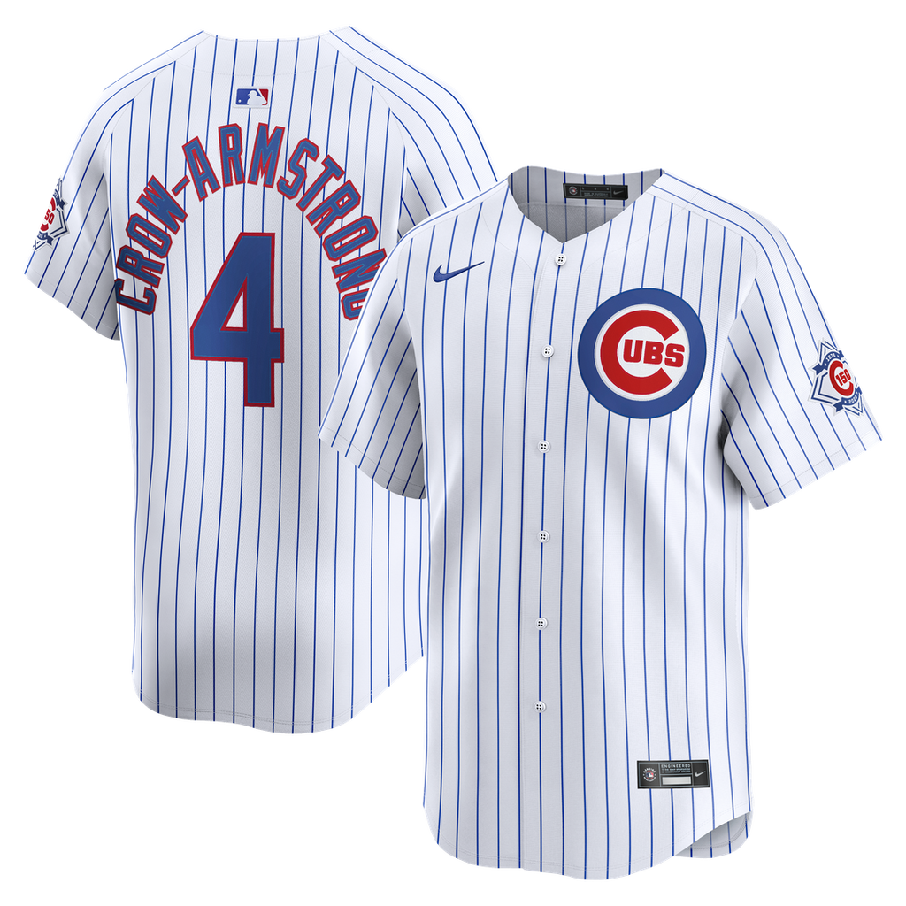Chicago Cubs Pete Crow - Armstrong 150th Anniversary Limited Jersey | White