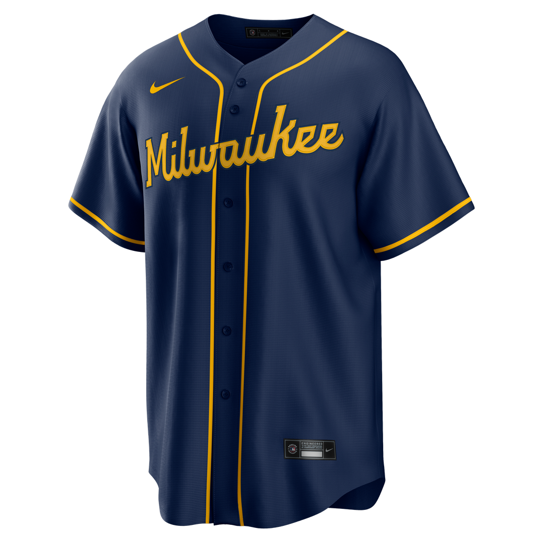 Milwaukee Brewers Alternate Replica Team Jersey | Navy