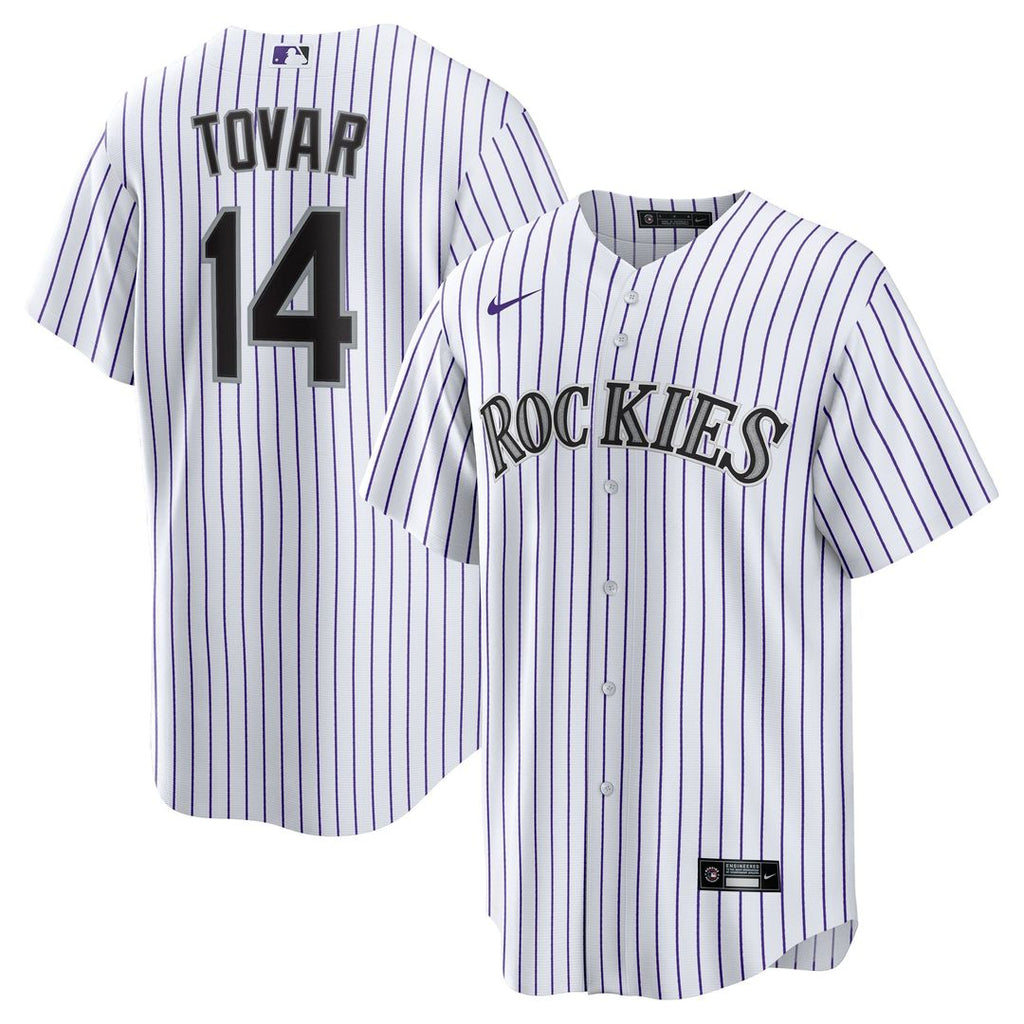Colorado Rockies Ezequiel Tovar Home Replica Jersey | White