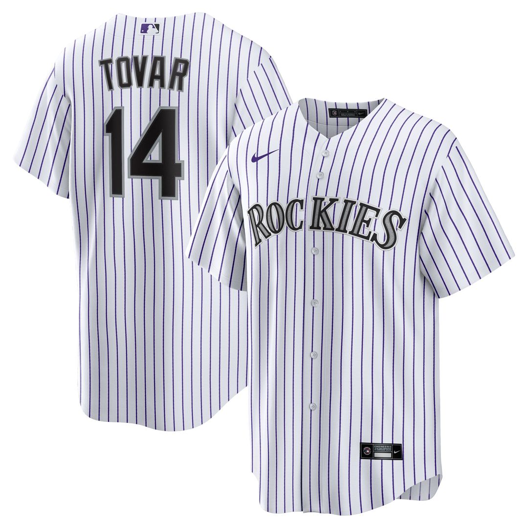 Colorado Rockies Ezequiel Tovar Home Replica Jersey | White