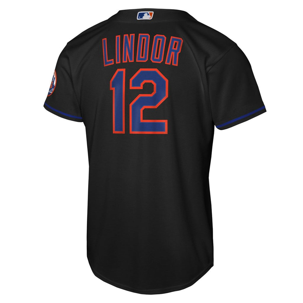 New York Mets Francisco Lindor Youth Road Stadium Jersey | Gray