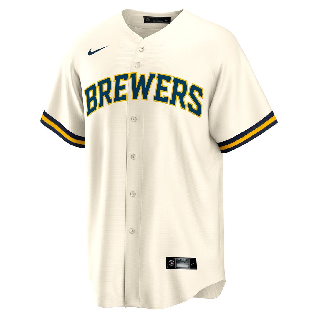 Milwaukee Brewers Blake Perkins Home Replica Jersey | Cream