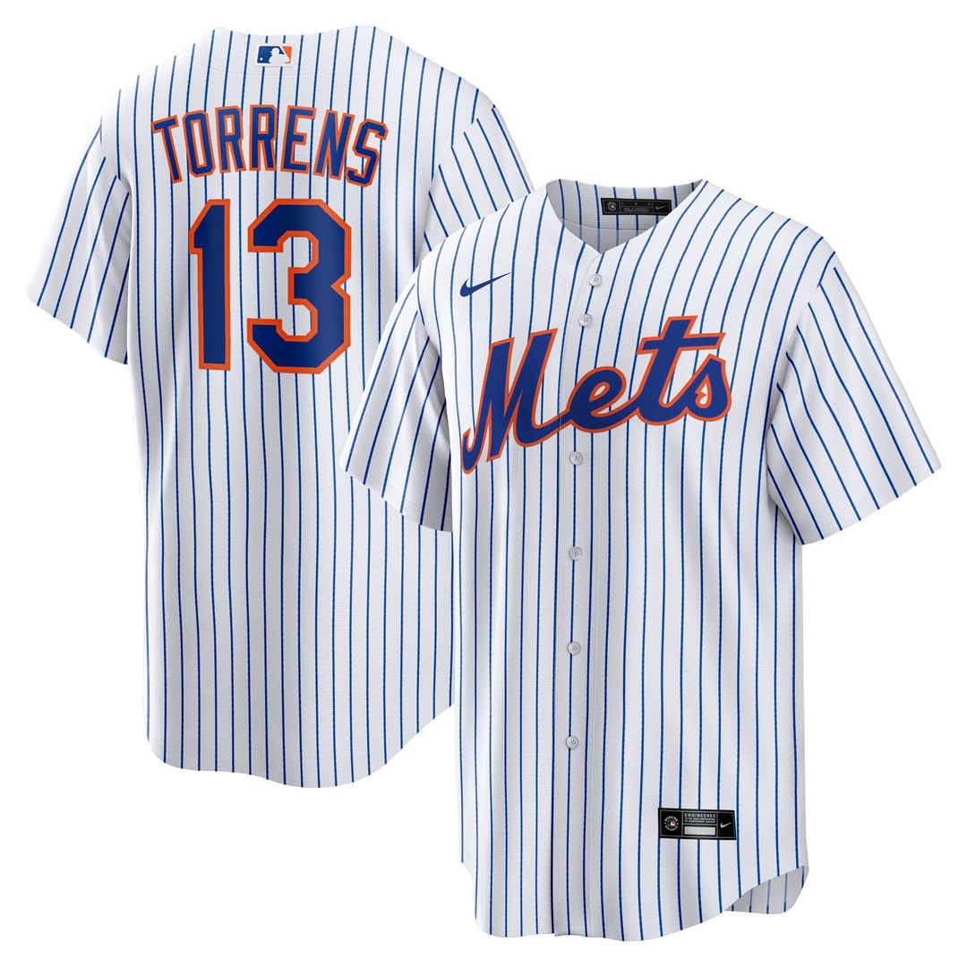 New York Mets Luis Torrens Home Replica Jersey | White