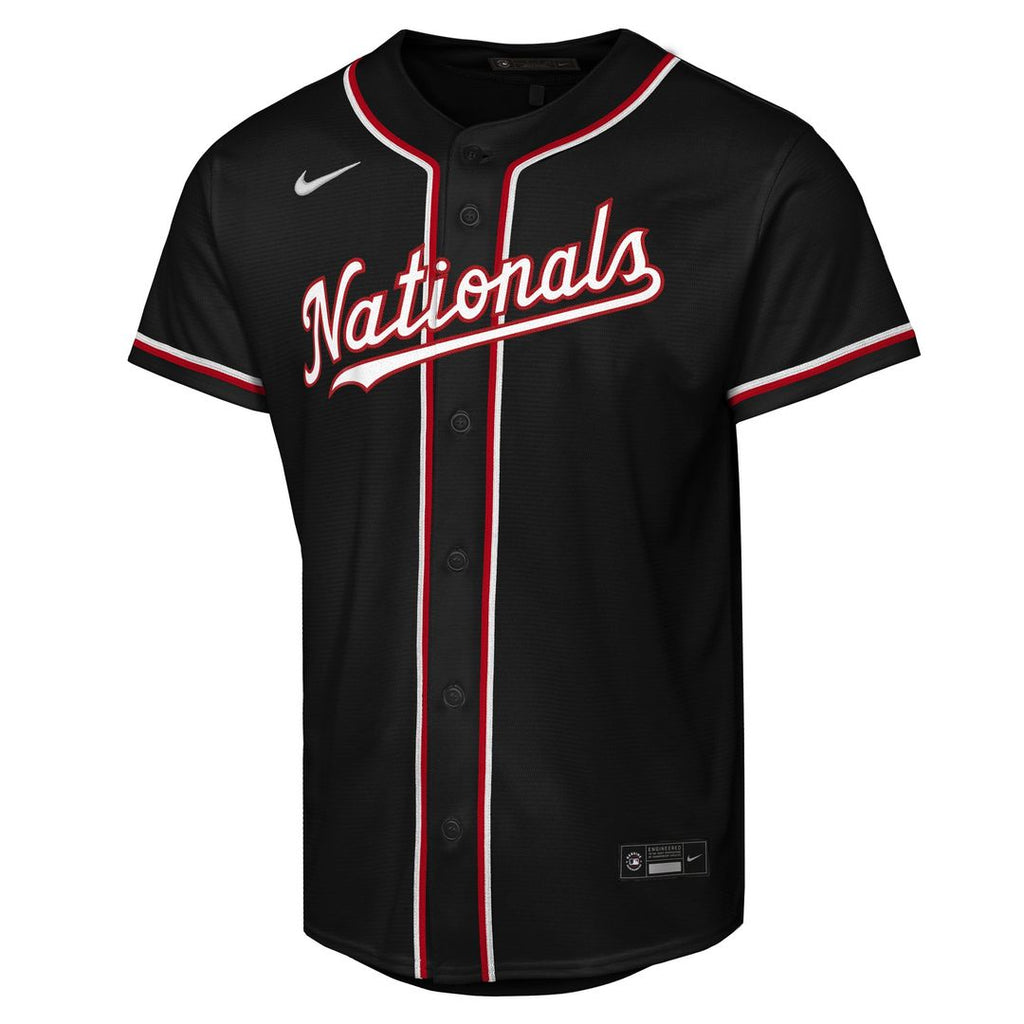 Washington Nationals James Wood Youth Fashion Replica Jersey | Black