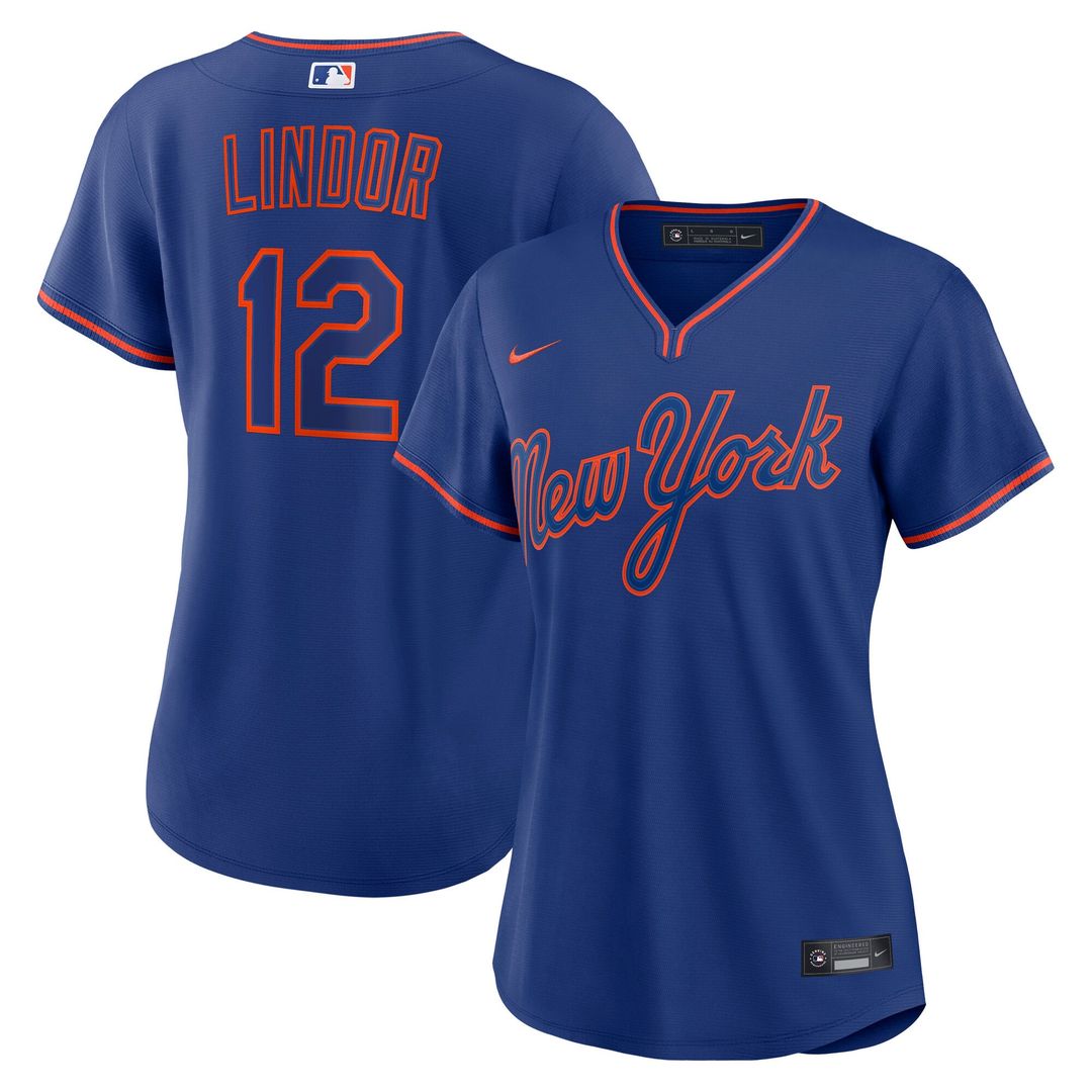 New York Mets Francisco Lindor Women's Alternate Replica Jersey | Royal