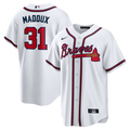 Atlanta Braves Greg Maddux Home Retired Replica Jersey | White