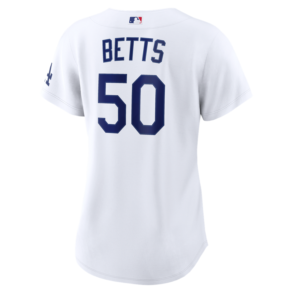 Los Angeles Dodgers Mookie Betts Women's Home Stadium Jersey | White