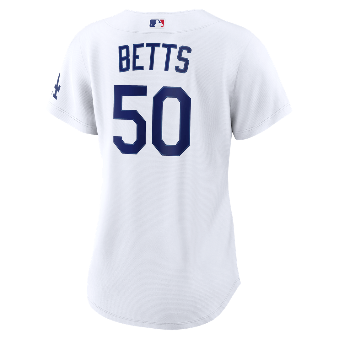 Los Angeles Dodgers Mookie Betts Women's Home Stadium Jersey | White